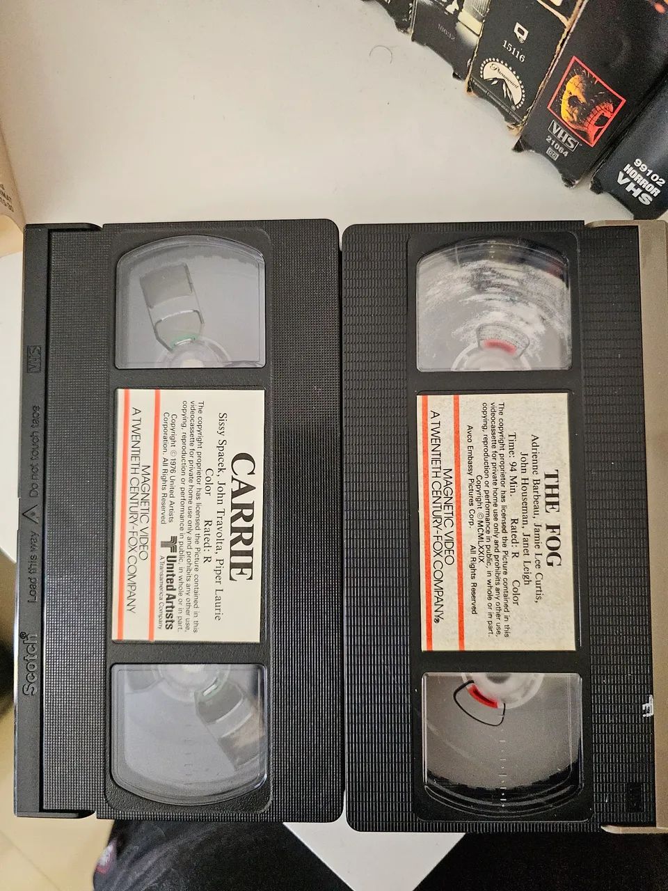 Vhs Importado Carrie e The Fog Magnetic Video terror  - Foto 4