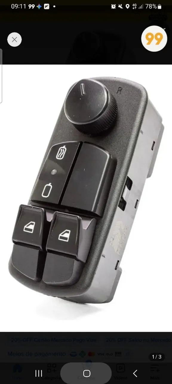 Vendo 4 Interruptor de vidro elétrico - Foto 2