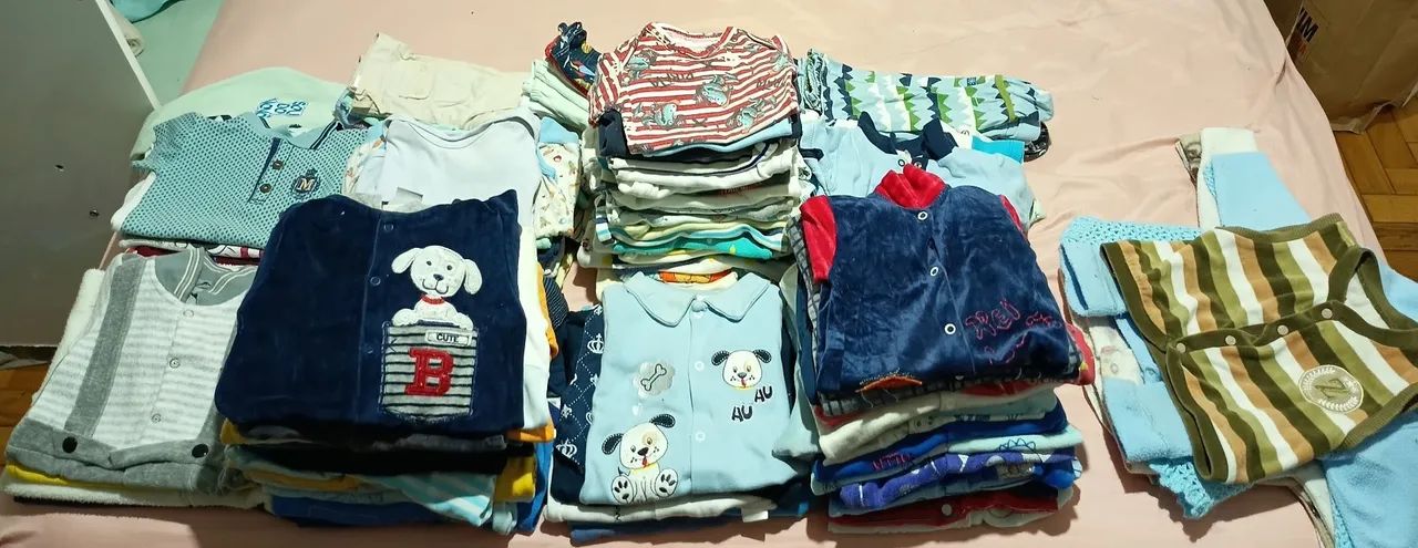 Lote bebê menino RN PMG ninho bebê mais de 150 peças v