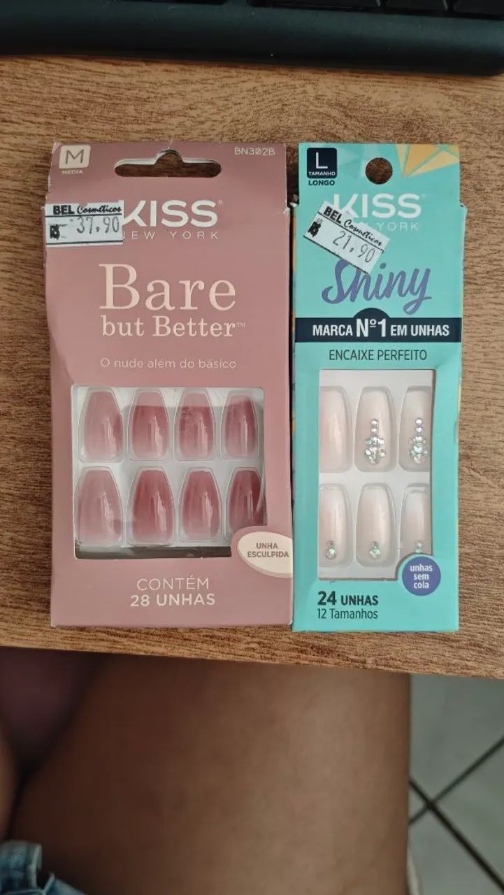 Unhas postiças autocolantes