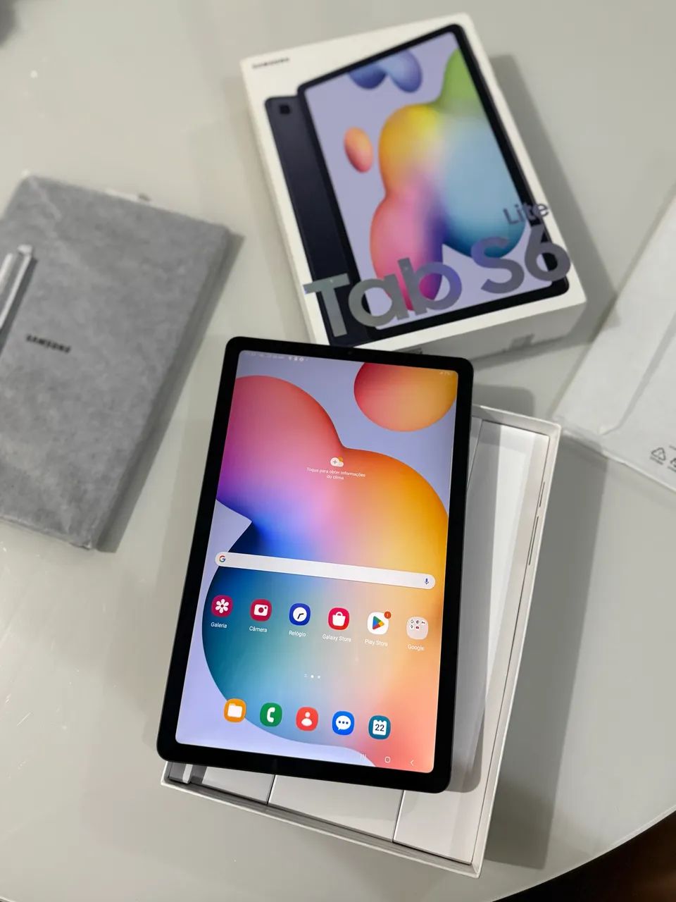 Tab S6 lite 64GB, pega chip completo na caixa e acessórios  - Foto 3