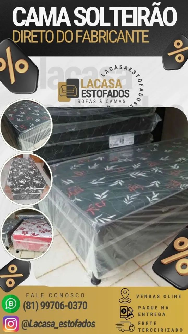 CAMA BOX - SOLTEIRÃO 