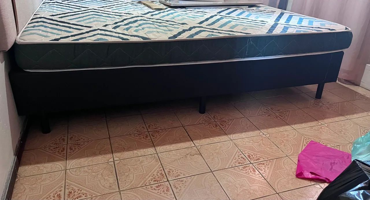 ? Cama Queen Ortobom Completa + Base Box + Cabeceira (Ótimo Estado!) - Foto 3
