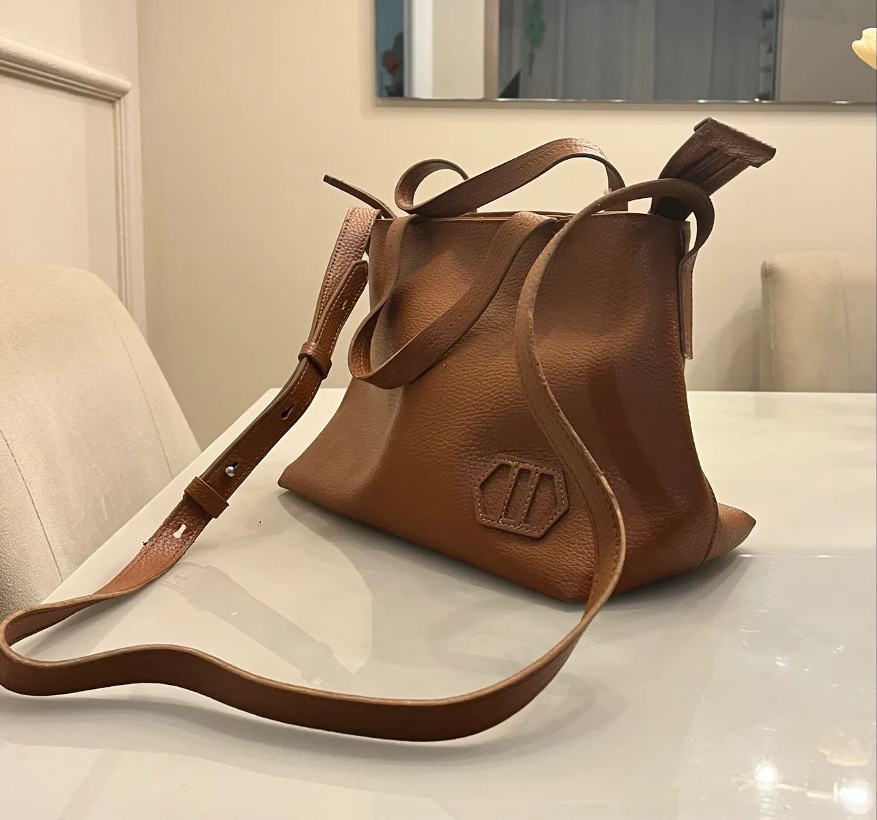 Bolsa Arezzo cor Caramelo - Foto 2