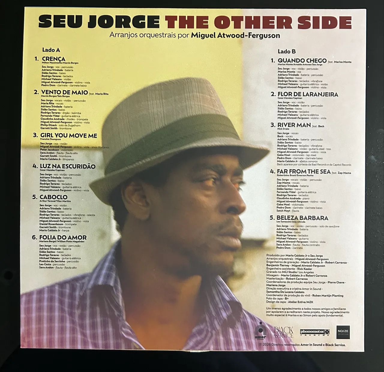 Seu Jorge - The Other Side Vinil/LP Noize  - Foto 2