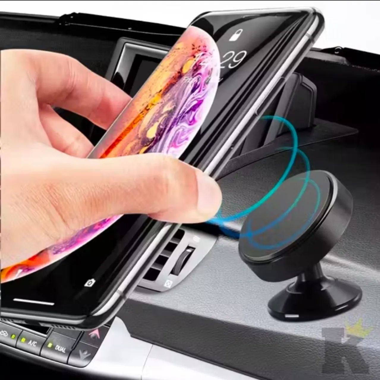 Suporte imã celular automotivo painel  - Foto 5