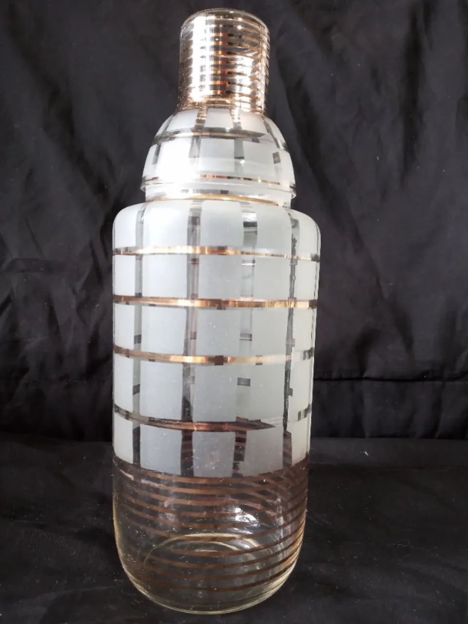 Antiga Garrafa Coqueteleira  anos 60  em Cristal rara linda.  Rara  em cristal 