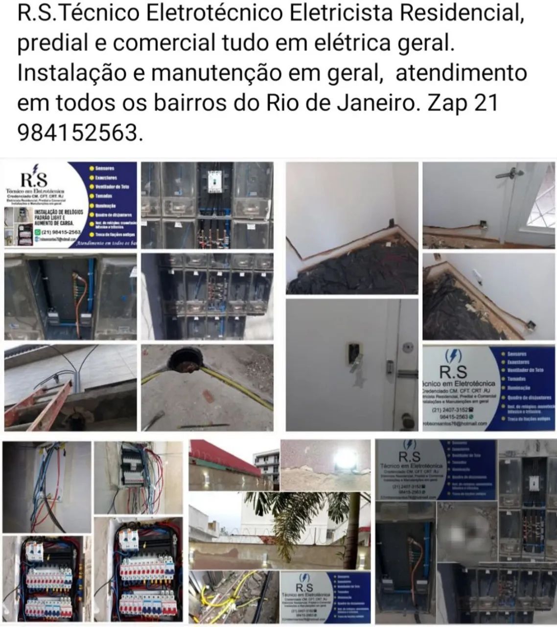 R.S.técnico Eletricista Residencial,  predial e comercial registrado no CREA.  - Foto 2