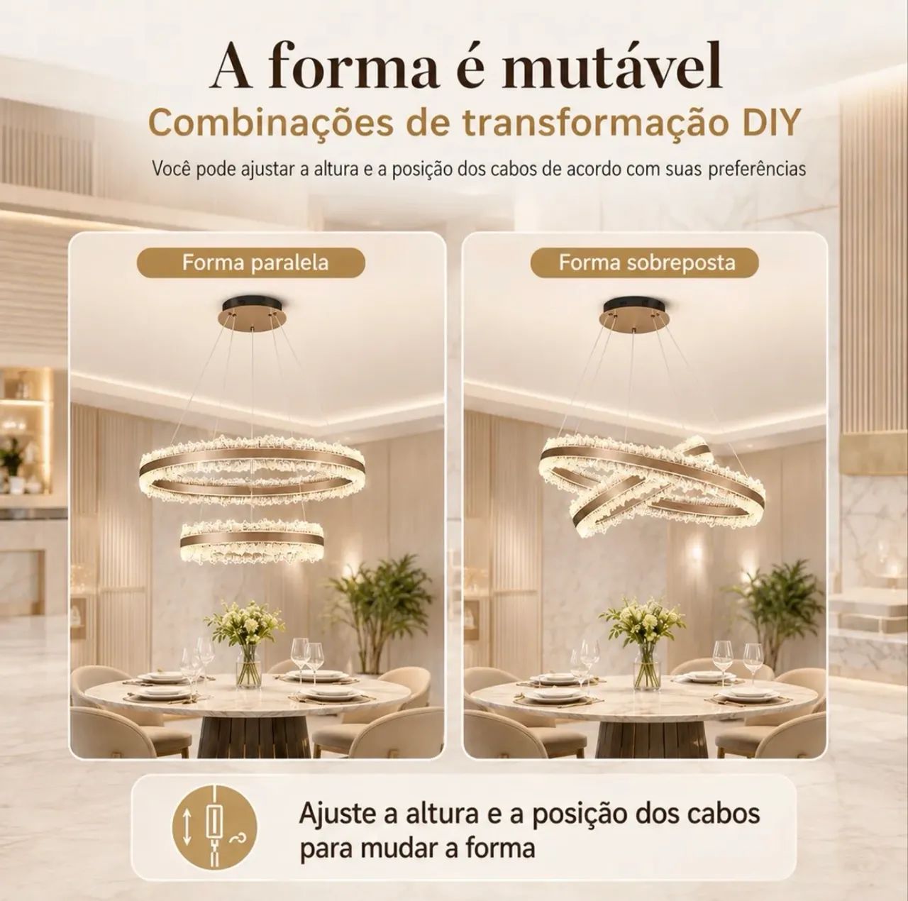 Lustre de Cristal Moderno - Foto 2