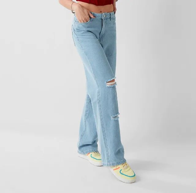 Calça Jeans Feminina 100% Algodão Premium - Nova (Exclusiva de Marca) - Foto 4