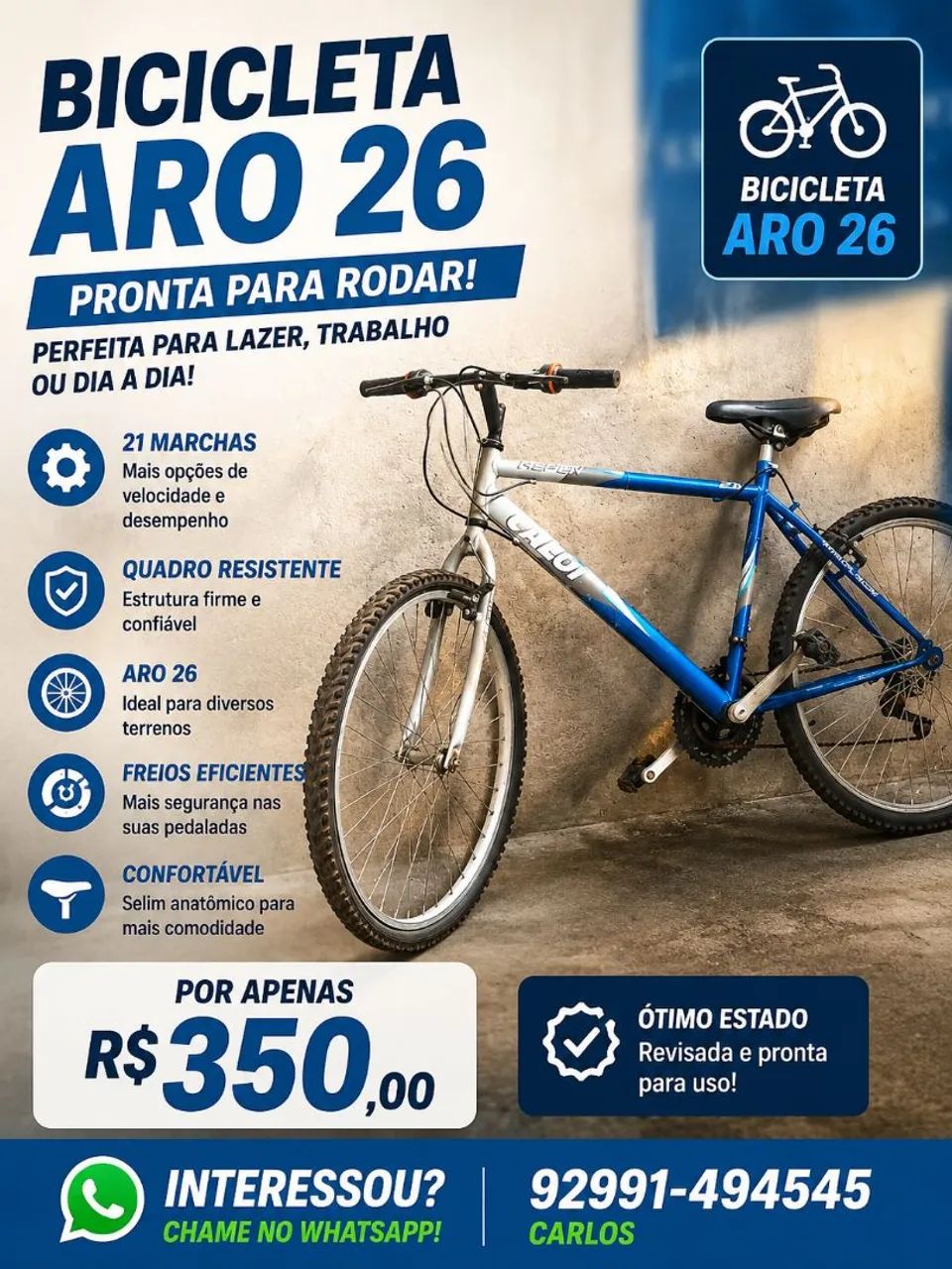 Vende-se bicicleta