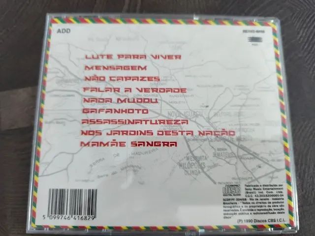 Cd Cidade Negra - Lute Para Viver - 1990 - Foto 2