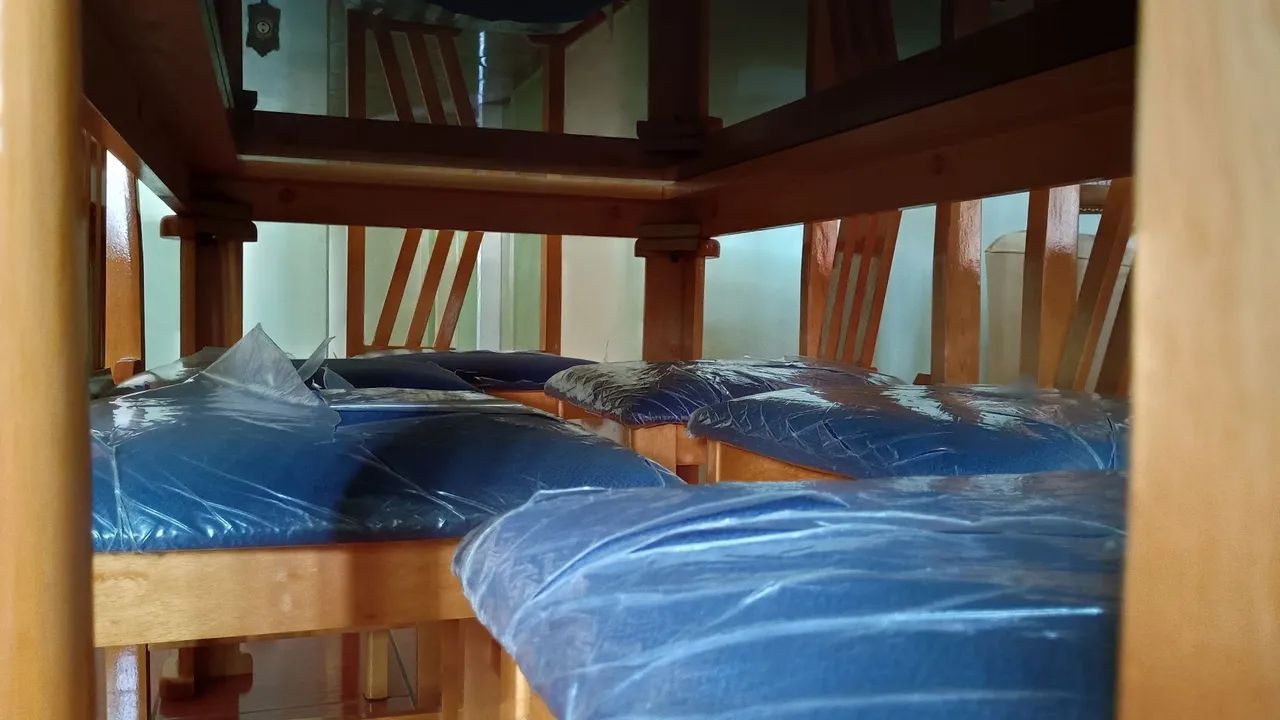 Mesa de Jantar Marfim com 6 cadeiras - Foto 4