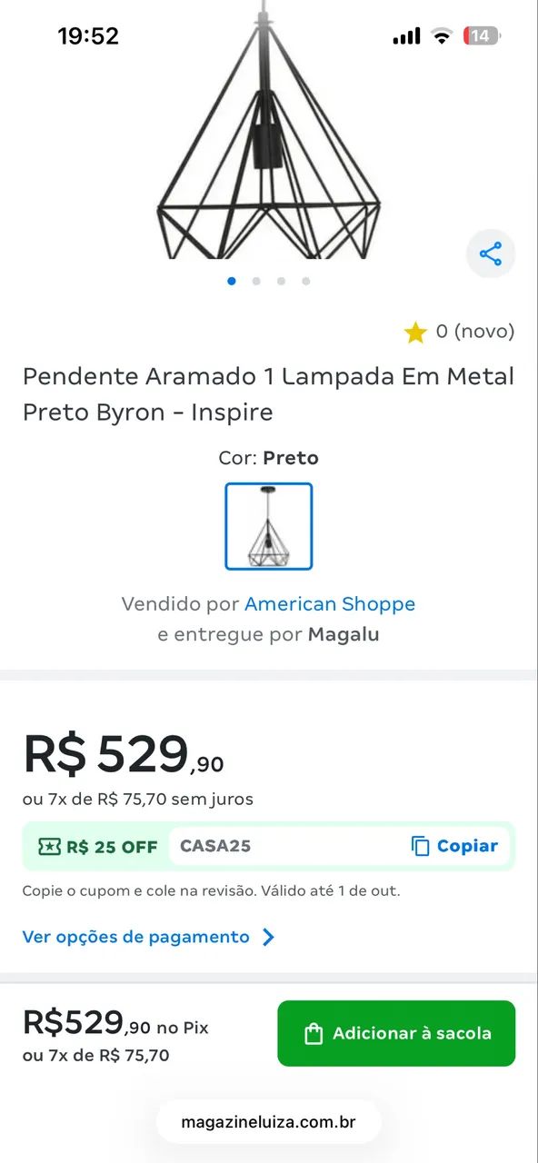Luminária Pendente Inspire - Foto 3