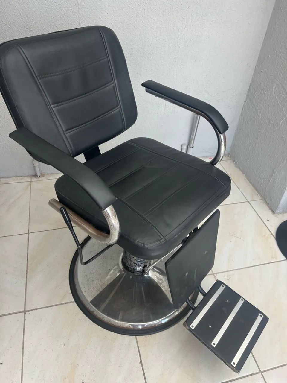 Cadeira de barbeiro reclinável 
