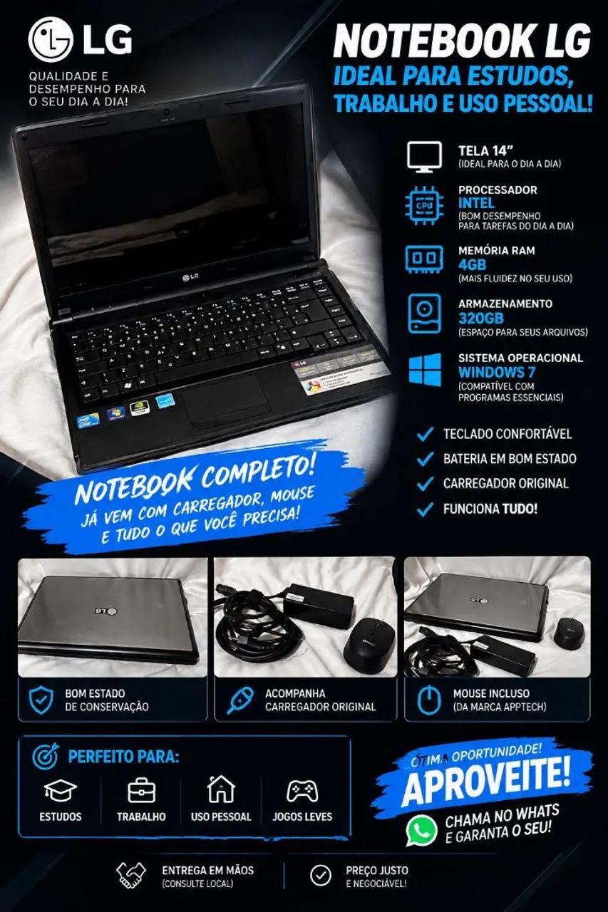 Vende-se um notebook 