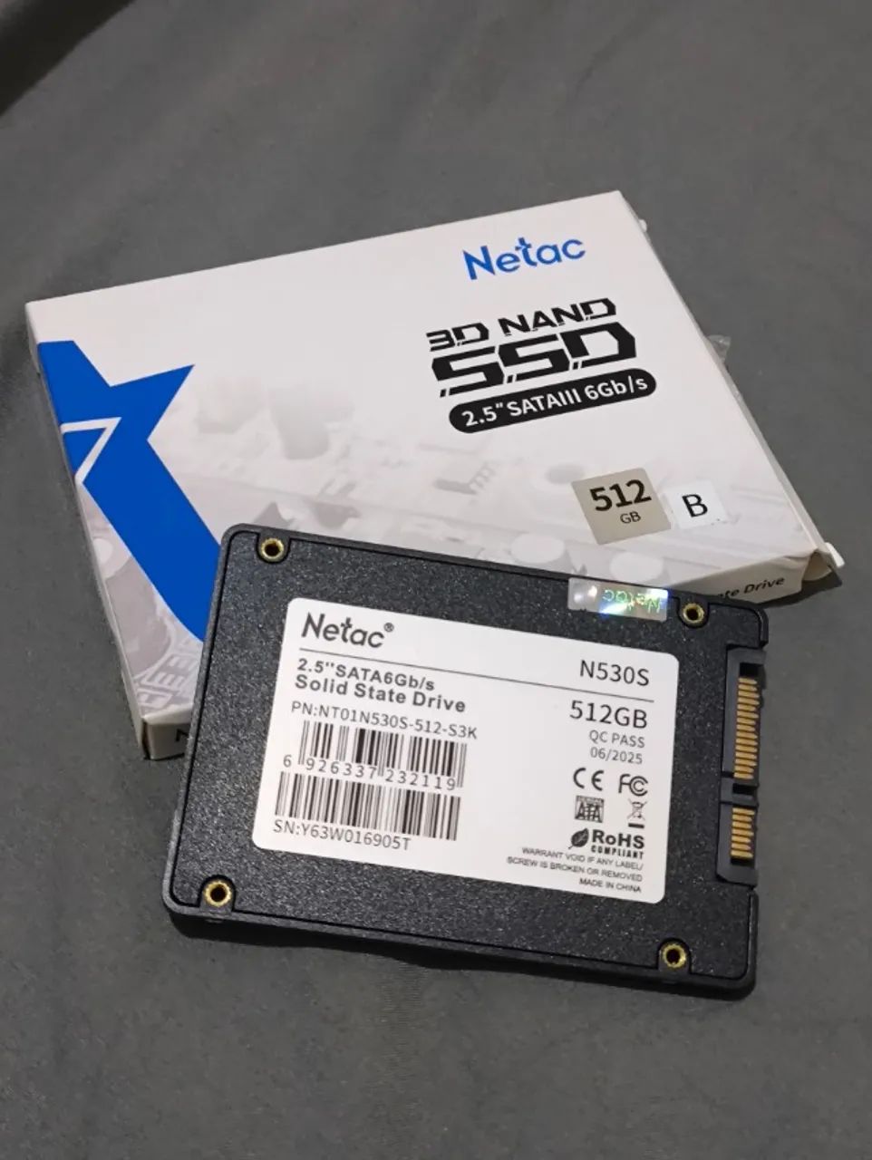 SSD 512GB Sata 3 Netac