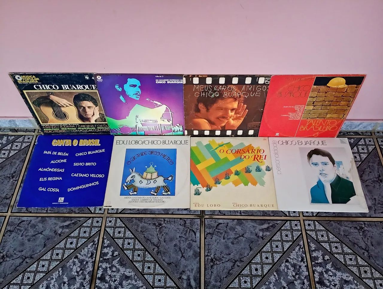 Lp's - Chico Buarque - lote com 08 discos de vinil
