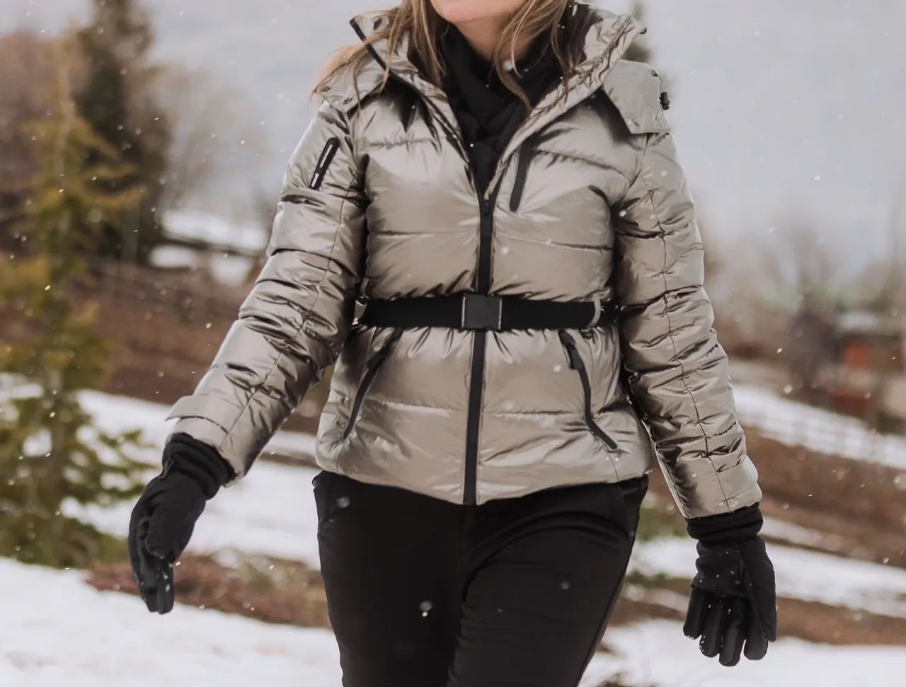 JAQUETA e CALÇA IMPERMEÁVEL PARA NEVE METALIZADA - Foto 2