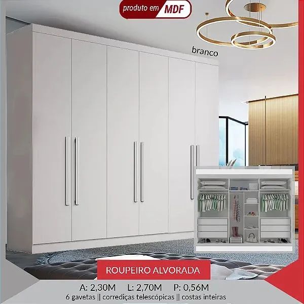 GUARDA-ROUPA CASAL GIGANTE  - Foto 3