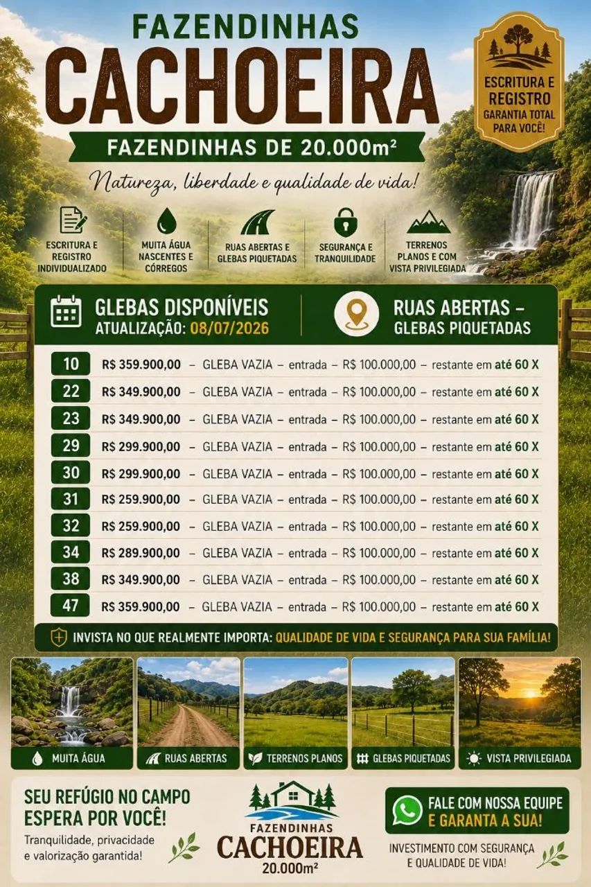 Fazenda cachoeira juatuba 