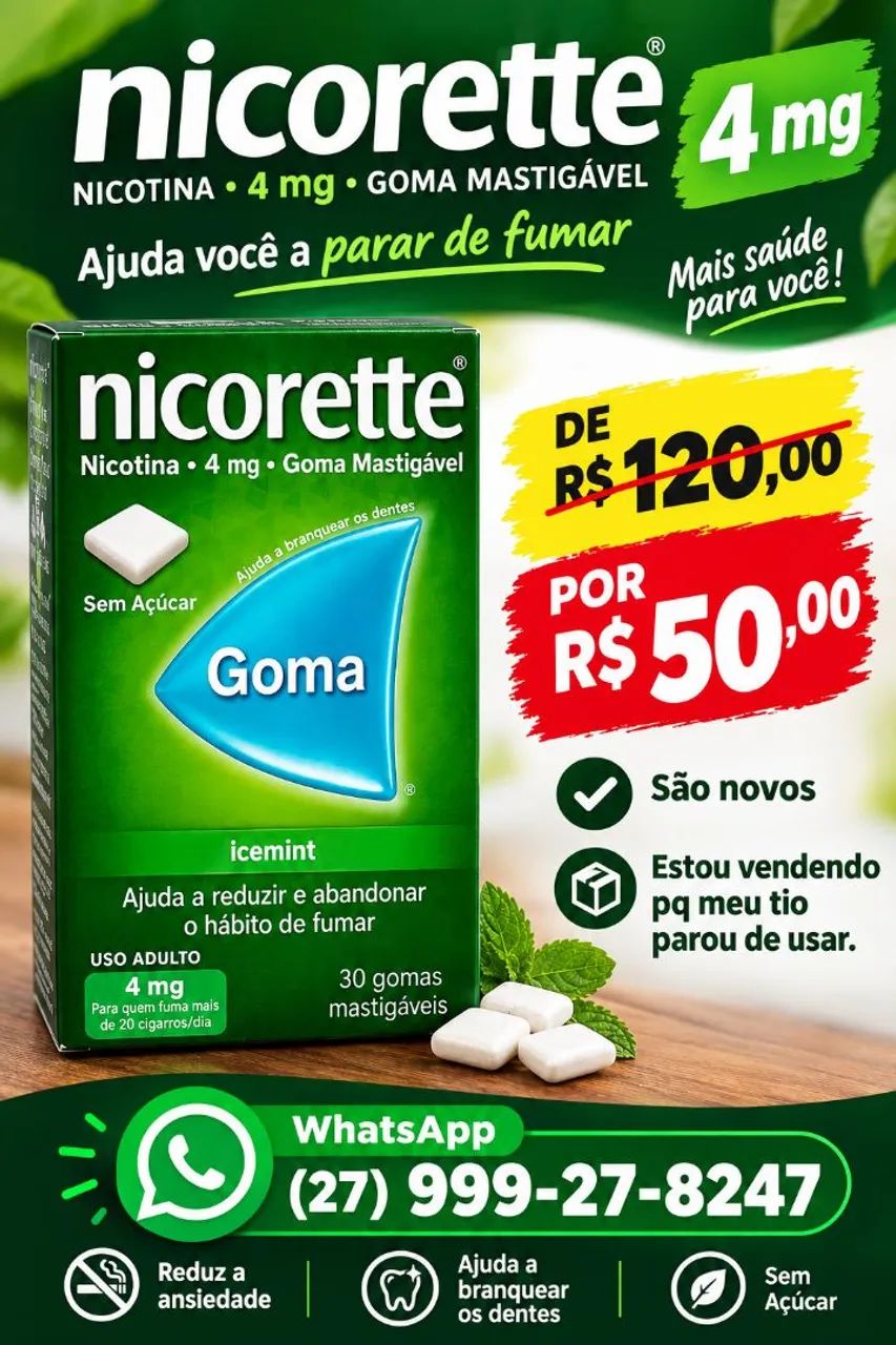Pastilha Nicoretti 4 mg