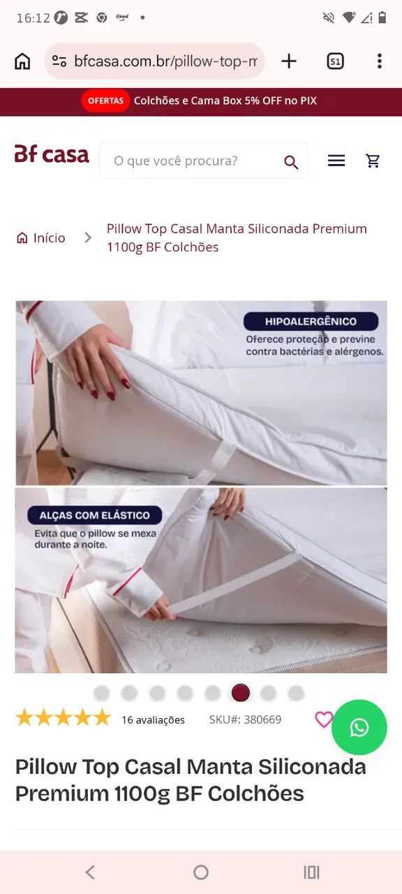  Pillow Top Casal - Foto 3