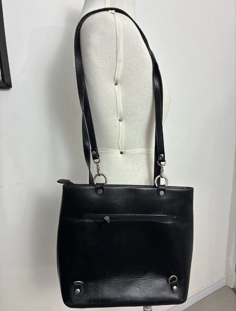 bolsa smartbag de couro preta - Foto 2