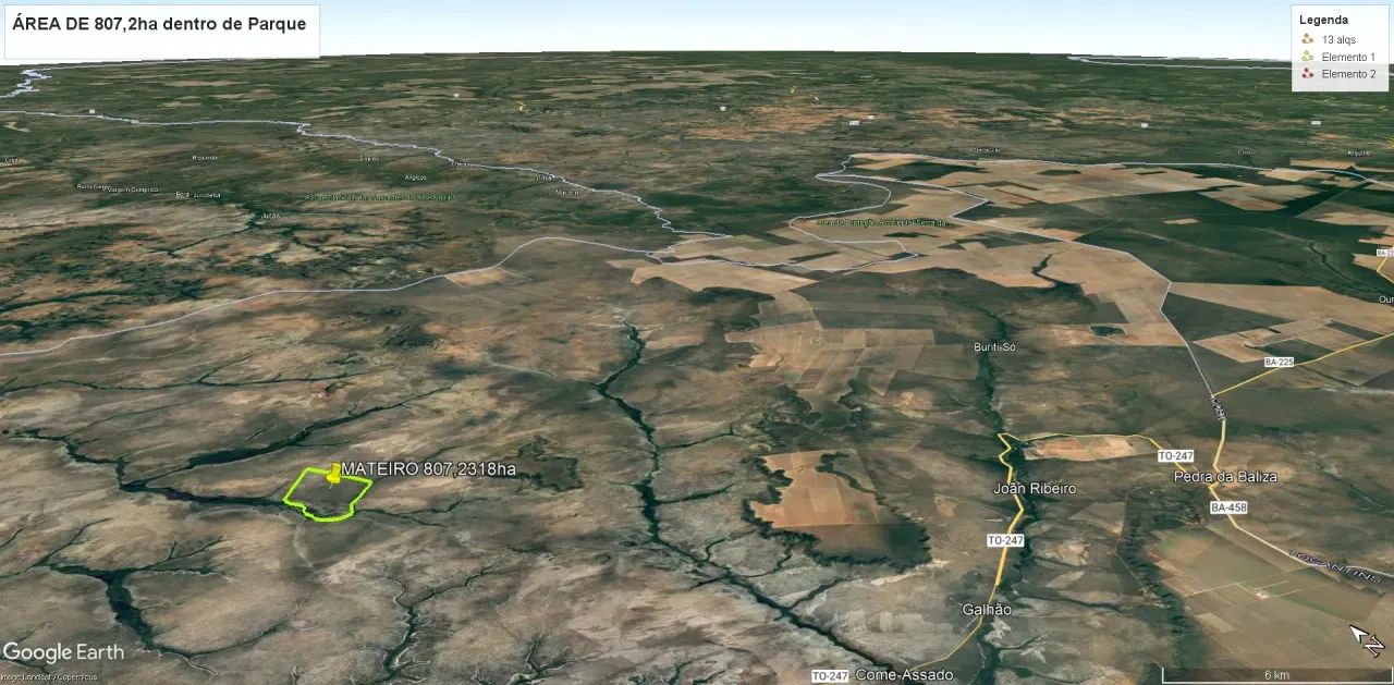 Área para Reserva LEGAL dentro do Parque Nacional das Nascentes