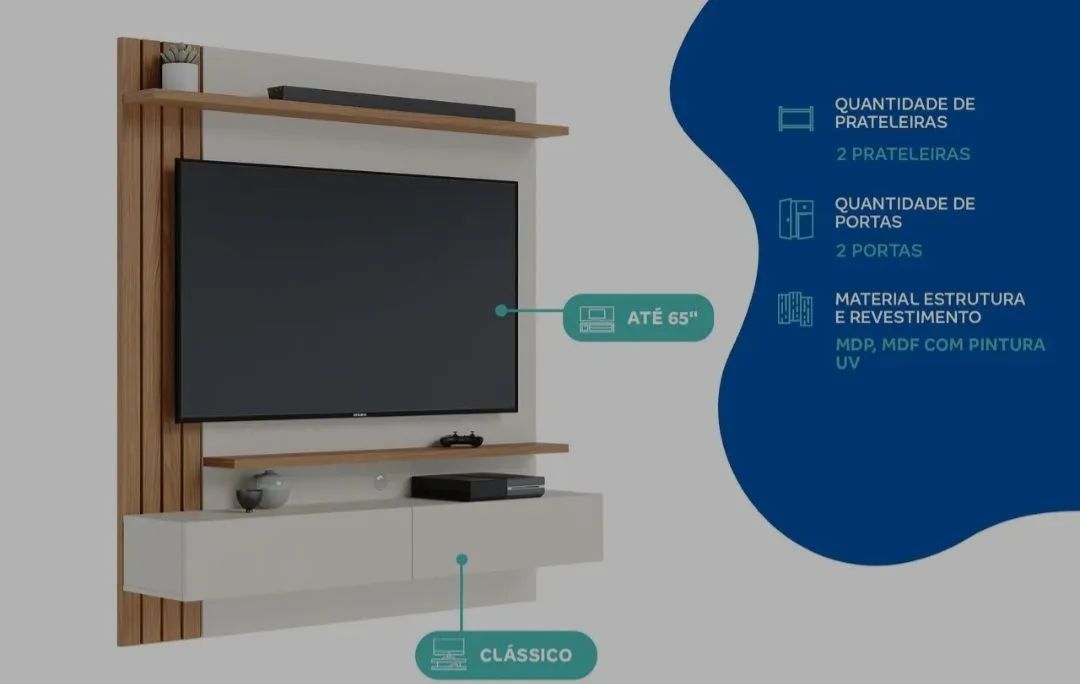 Painel TV MDF - Foto 5