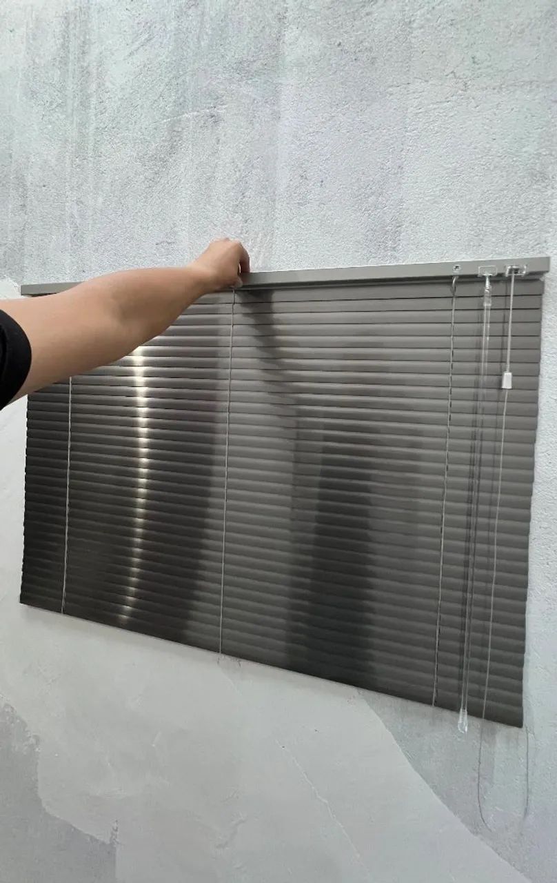 Persiana horizontal inox sem uso 