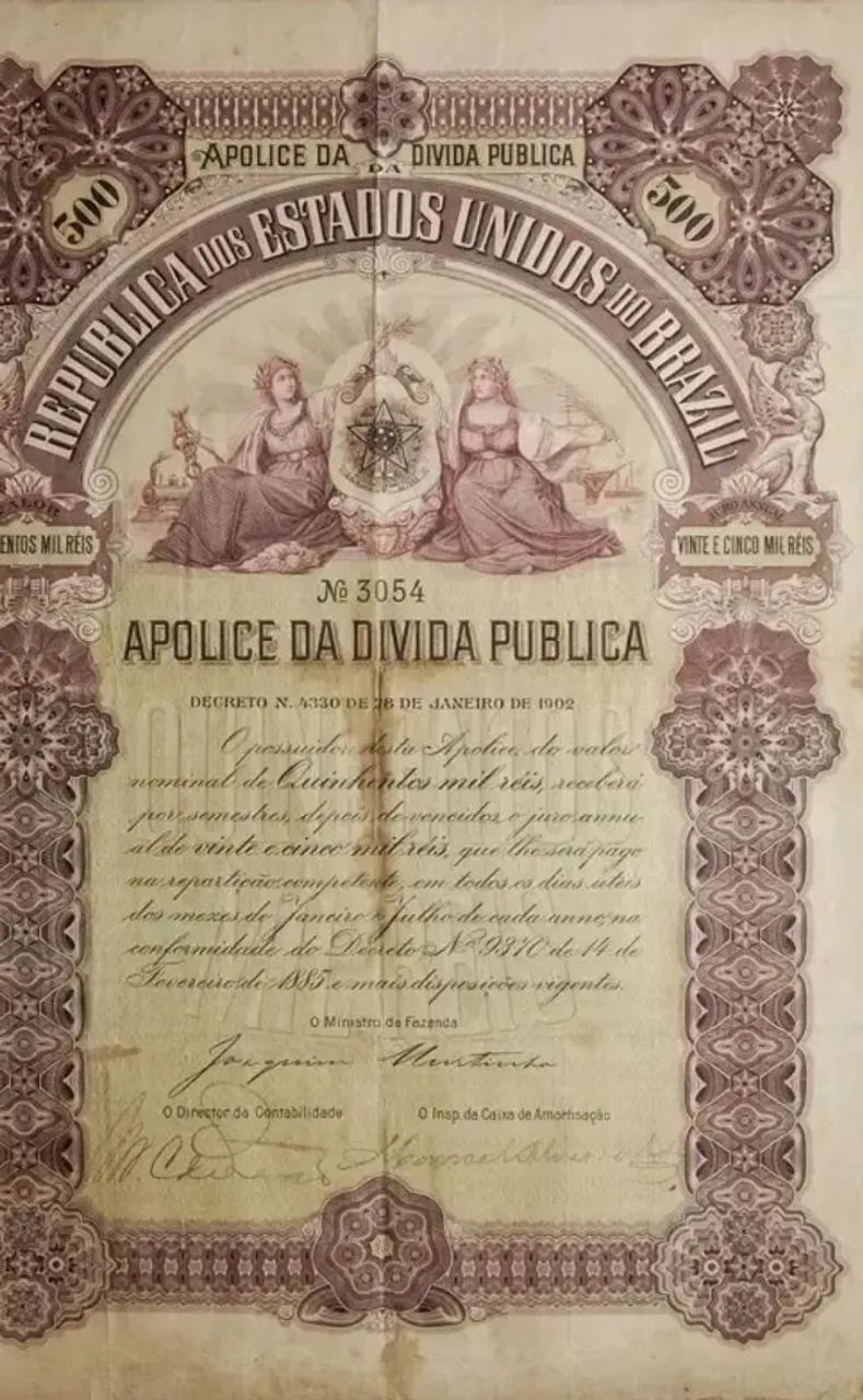 Apólice da dívida Pública de 1902 Vendo 