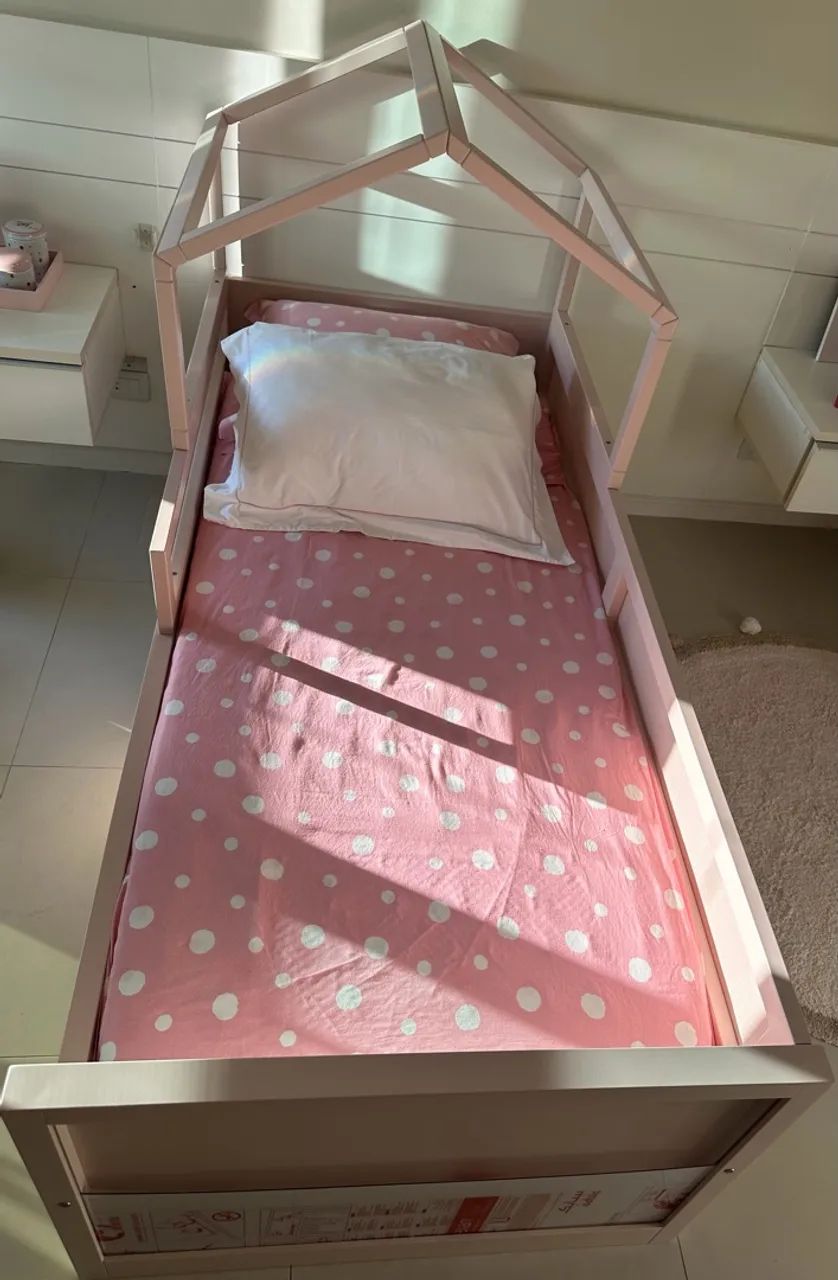 Cama casinha rosa - Foto 3