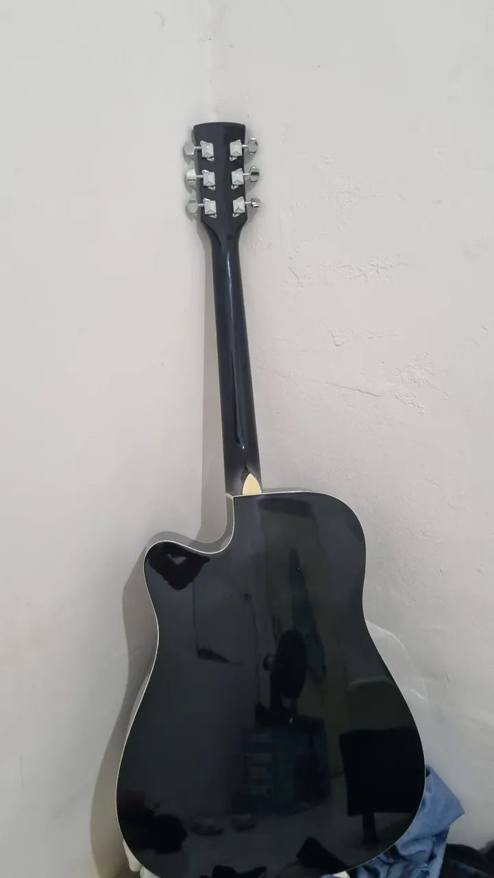 violão eletroacústico vogga vck370 folk (Pouco Usado) - Foto 2