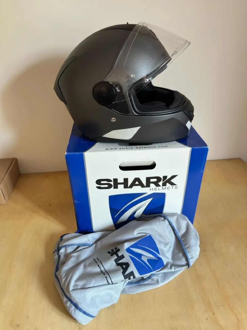 Capacete SHARK D-SKWAL 2 BLANC Tamanho 56 - Foto 5