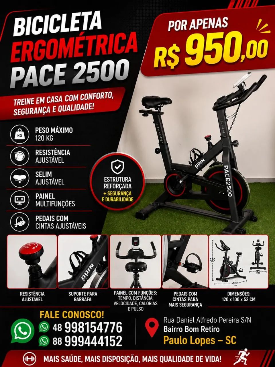 Bicicleta ergometrica 