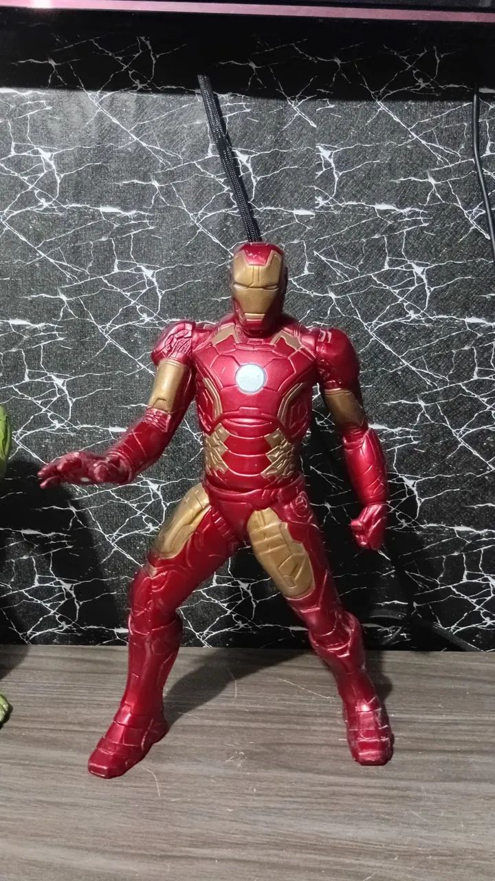 BONECO HOMEM DE FERRO 50CM MARCA MIMO ORIGINAL  - Foto 5