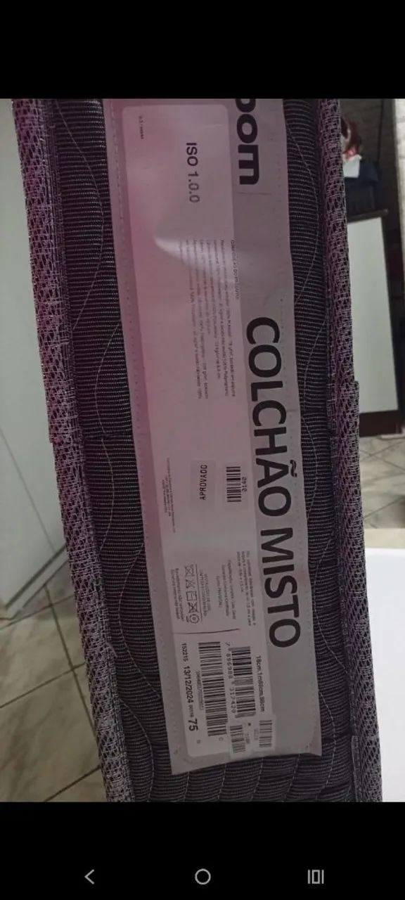 Cama box de solteiro com colchão. - Foto 3