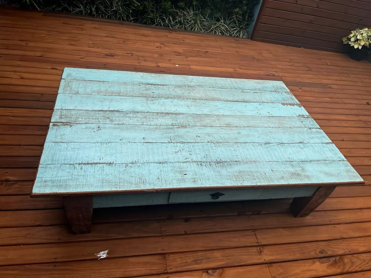 Mesa de centro toda em peroba maciça  - Foto 2