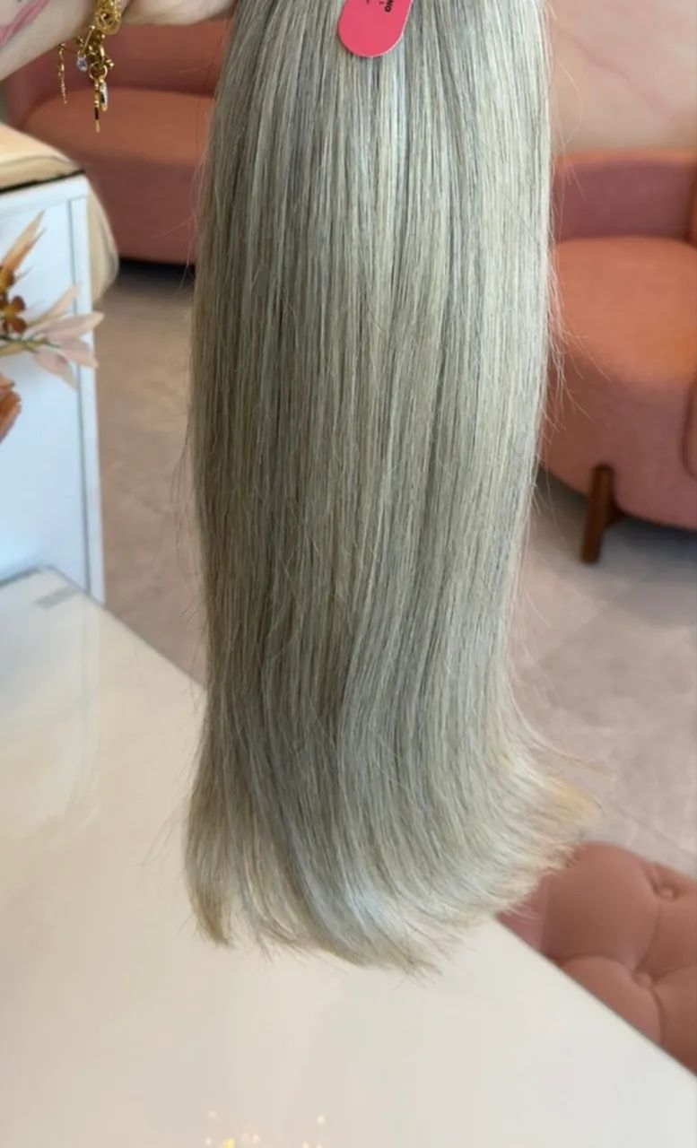 100g de cabelo 100% humano com luzes 1.200