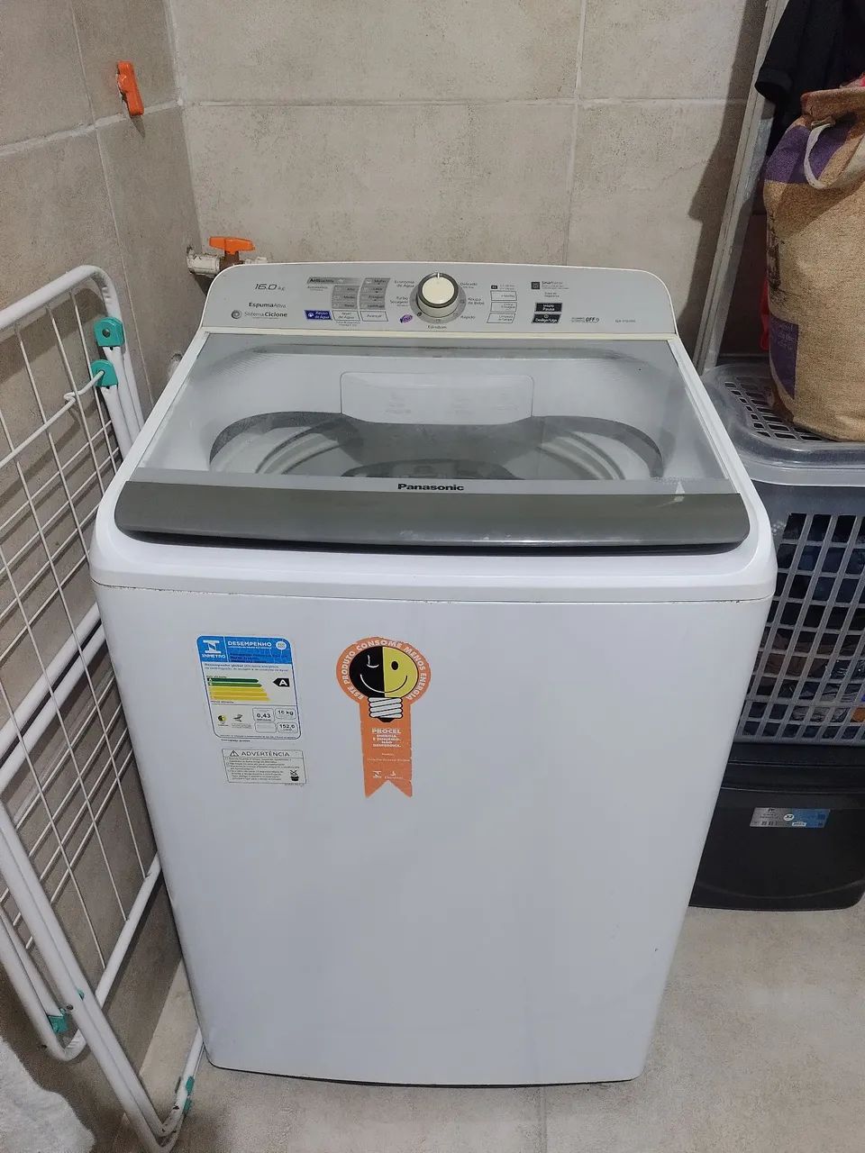 Máquina de lavar Panasonic 16 kg usada