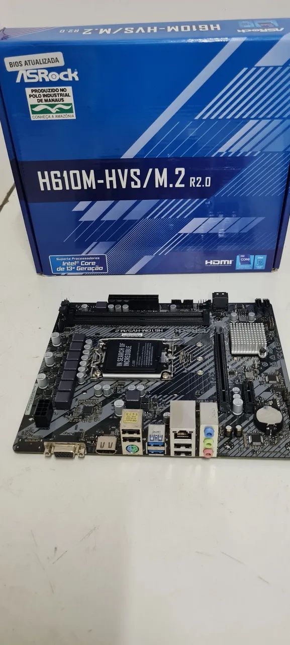 PLACA MÃE H610M-HVS LGA 1700 - Foto 2