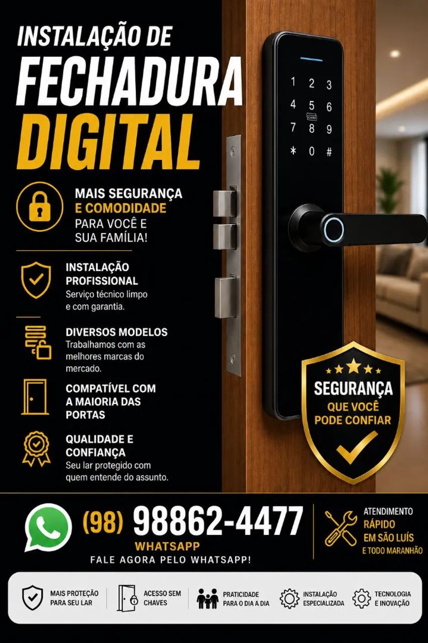 Instalador fechadura eletronica 