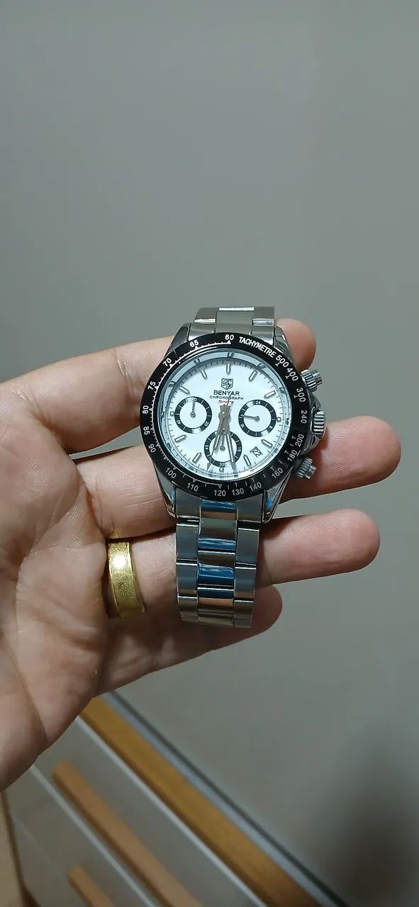 Relógio Benyar Chronograph Panda - Foto 5