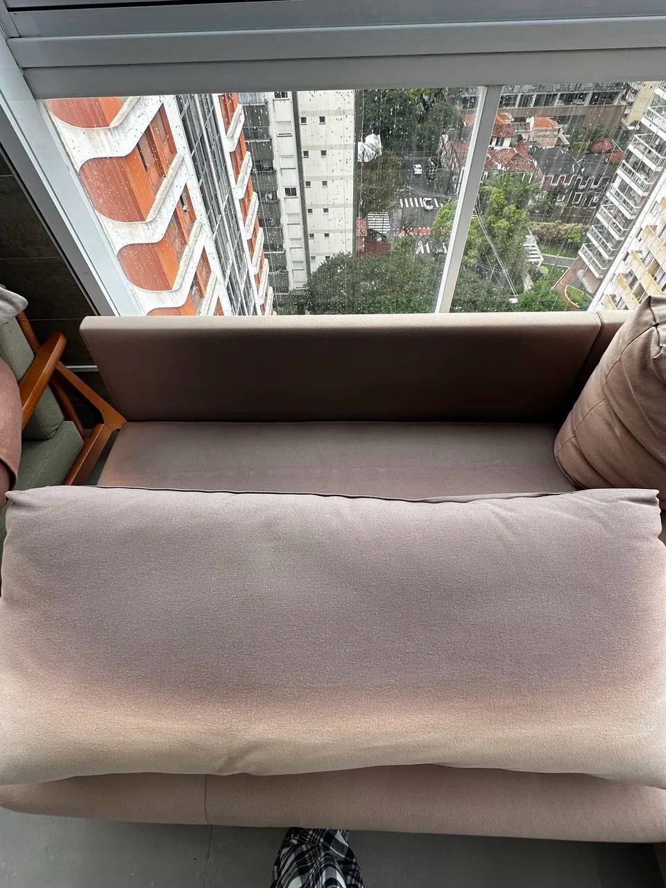 Sofá Biggy Fernando Jaeger com Chaise - Madeira Maciça - Foto 5