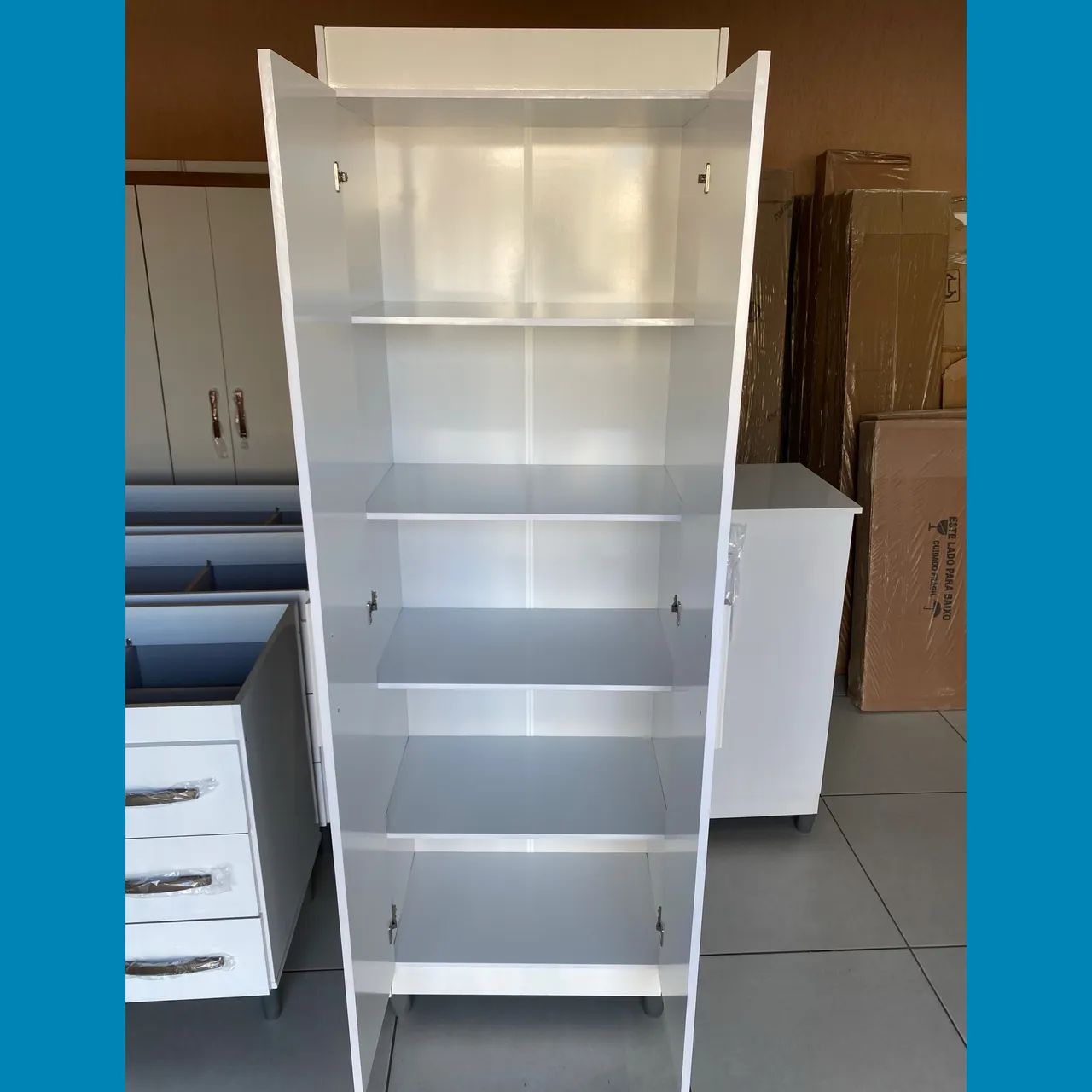 Multiuso com prateleiras branco - entrego  - Foto 2