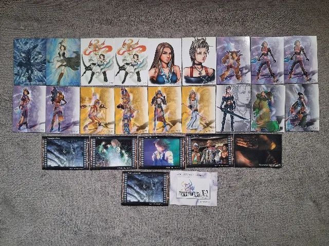 Cartas do jogo Final Fantasy da coleção Final Fantasy Art Museum