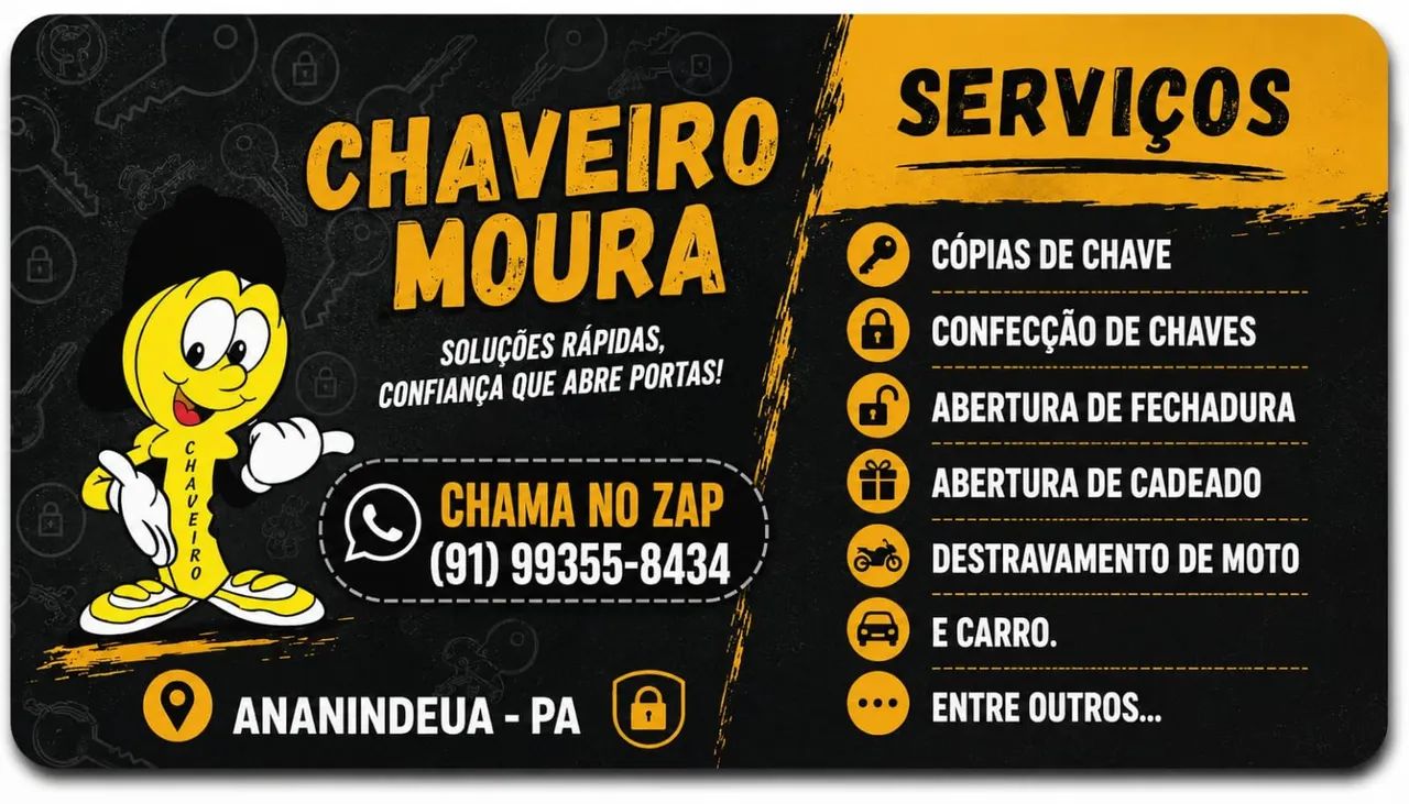 Chaveiro a domicílio.