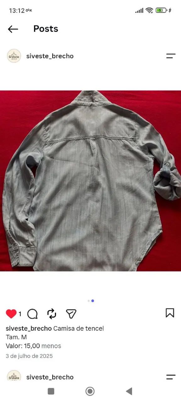 Camisa de tencel  - Foto 2