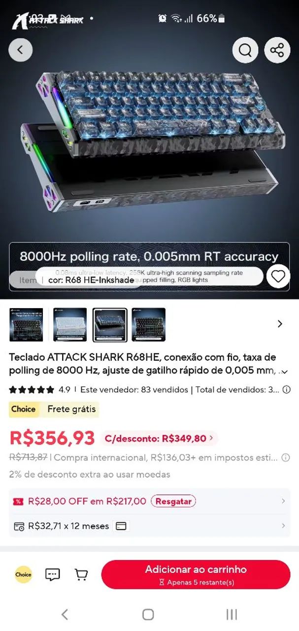 Kit Teclado e Mouse pad Pro - Foto 5